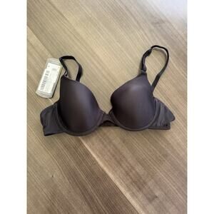 NWT Maidenform One Fab Fit Bra Size 34A Black Underwire Tshirt